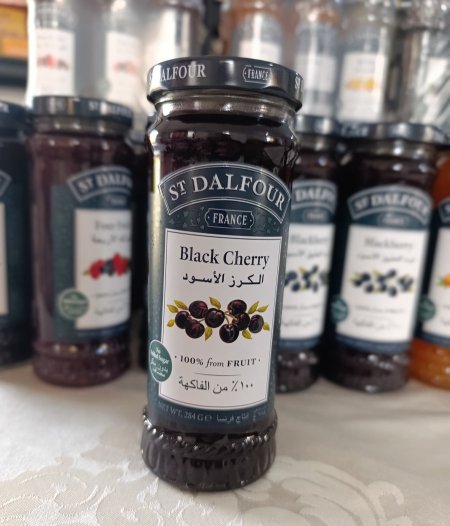 مربى الكرز الاسود Black cherry بدون سكر مضاف بدون محليات