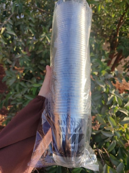 دزينة كاسات بلاستيك مقوى للمشروبات الباردة