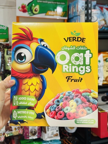 كونفلكس حلقات بالفواكه خالي من السكر المضاف محلاه بالاستيفيا 250غم