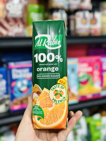 عصير الربيع الطبيعي فواكه المشكله مع البرتقال بدون سكر مضاف بدون مواد حافظه لتر