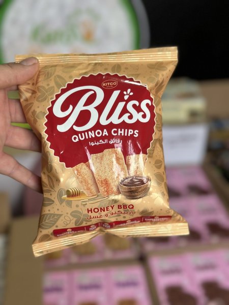 رقائق  الكينوا المقرمشه قليله الدهون بطعم المشاوي العسل