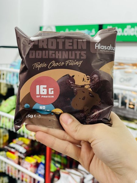 دونات عالي البروتين بدون سكر مضاف 15 غم بروتين