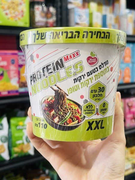 نودلز صحي بنكهة الخضار والتوفوخالي من الدهون عالي بالالياف والبروتين 120 غم