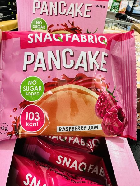 بان كيك بحشوة التوت بدون سكر قليل السعرات الحرارية 45غم