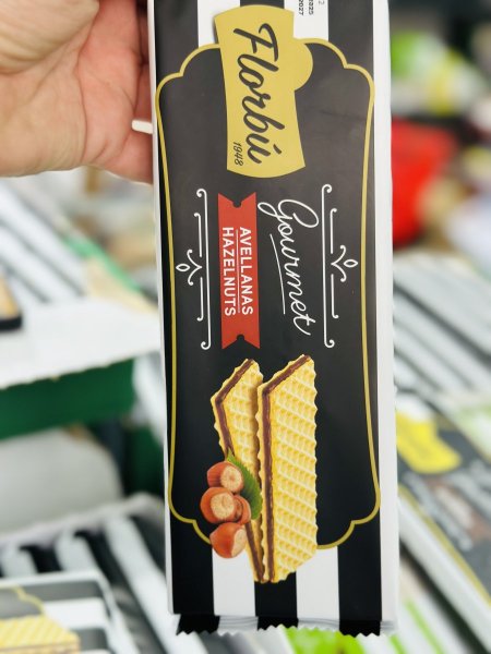 ويفر فلوربو عالي الألياف بحشوه البندق والكاكاو 150غم