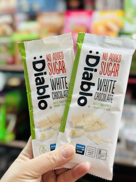 لوح شوكلاته ديابلو بالفانيلا خالي من السكر المضاف بدون جلوتين